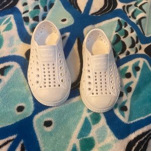 White Native Toddler shoes